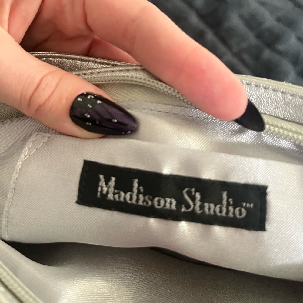 Madison Studio Shimmering Silver Mini Bag - Picture 3 of 3